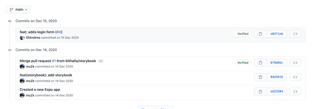 Primeros commits